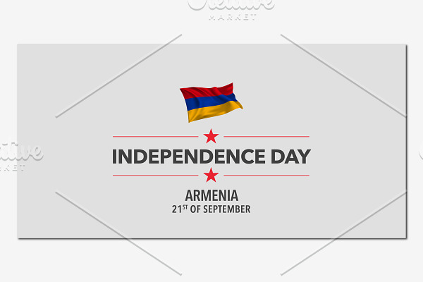 Armenia independence day vector