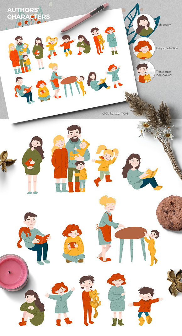 Hello Autumn. Vector collection in Illustrations - product preview 5