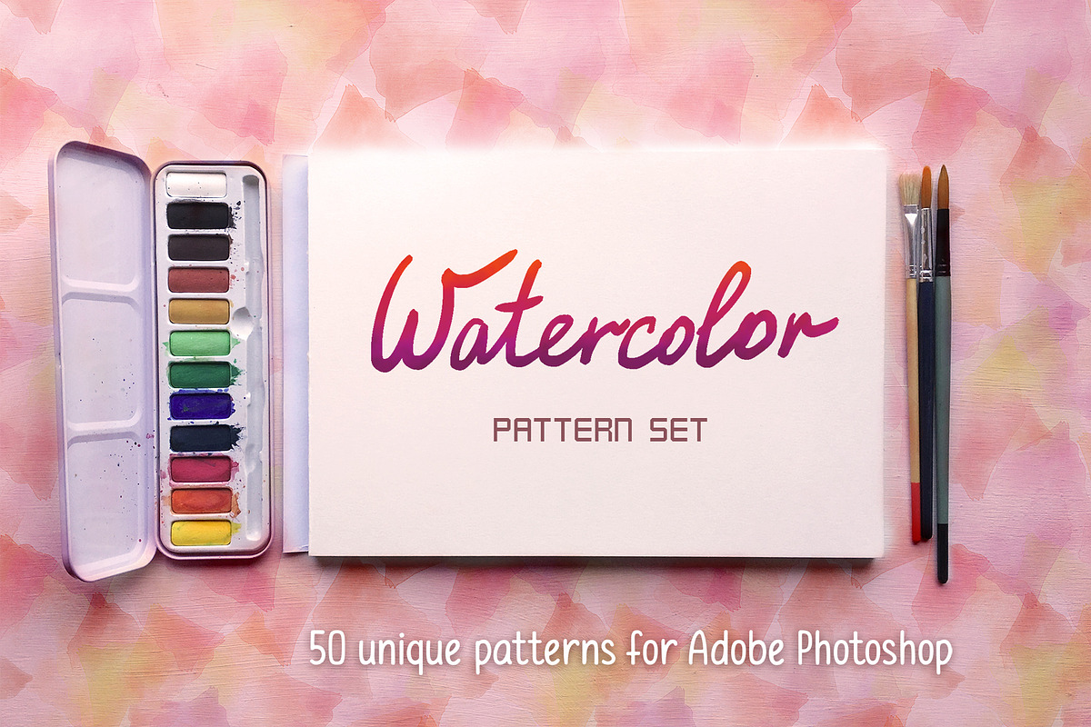 Watercolor Pattern Set #1 in Patterns - product preview 8