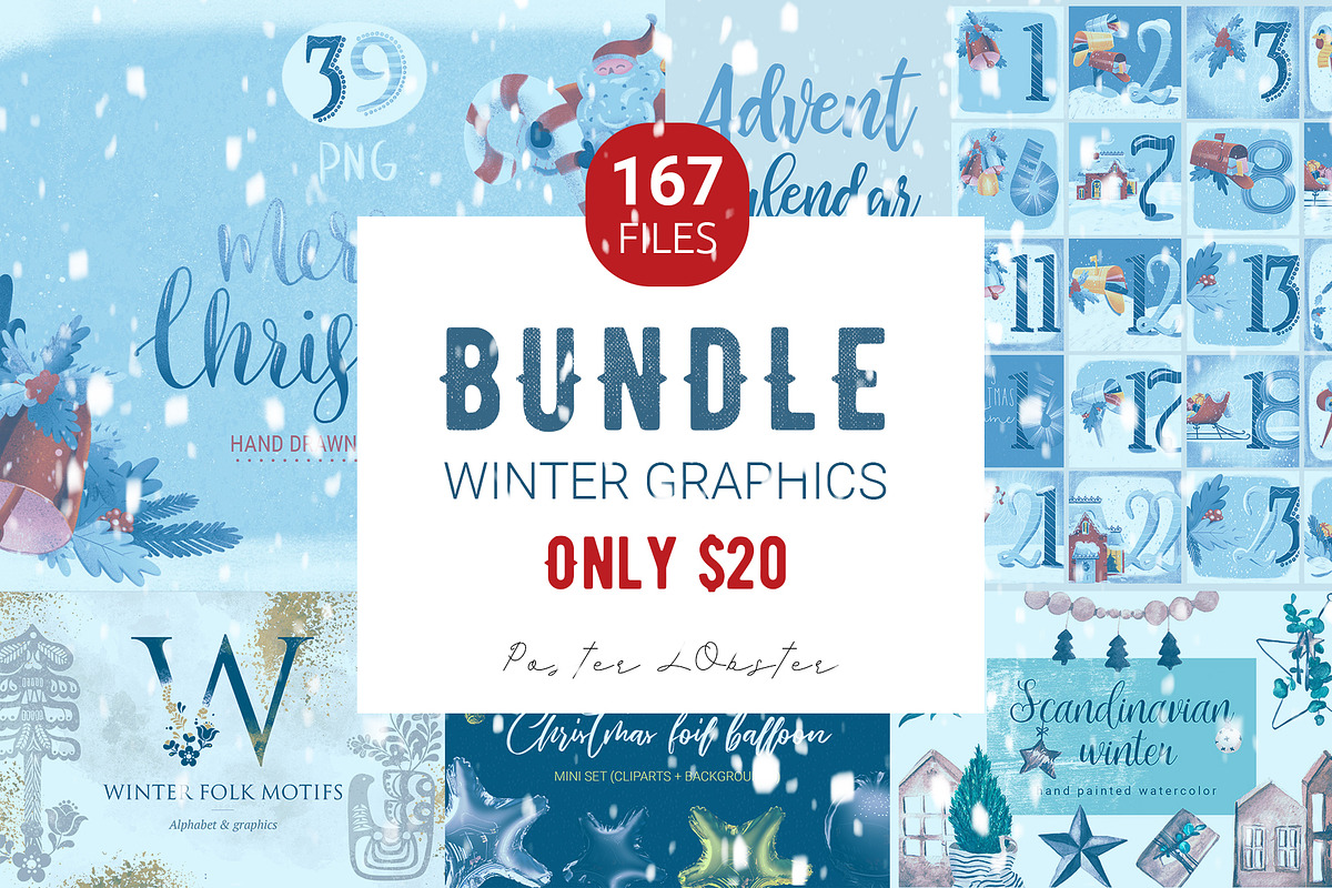 Sale Winter Graphics 60% OFF in Illustrations - product preview 8