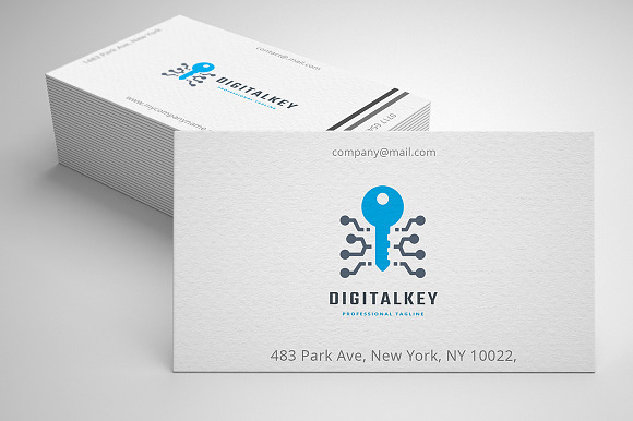 Digital Key Logo in Logo Templates - product preview 1