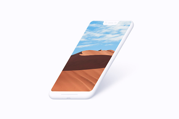 Pixel 3XL - 21 Clay Mockups - PSD in Mobile & Web Mockups - product preview 21