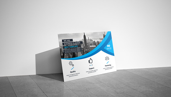 Stationary With Business Card in Business Card Templates - product preview 1