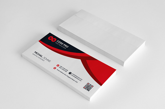 Stationary With Business Card in Business Card Templates - product preview 2