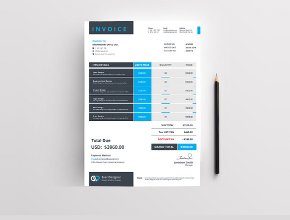 Stationary With Business Card in Business Card Templates - product preview 7