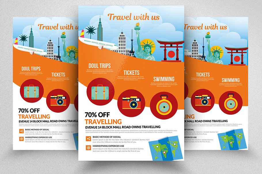 Tour Travel Flyer Template in Flyer Templates - product preview 8
