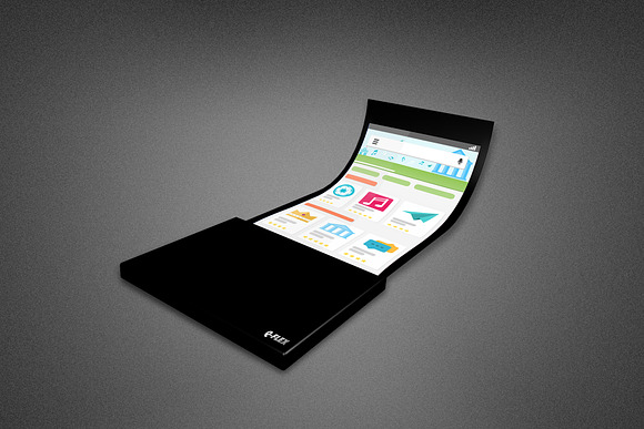 Flexible Phone Mockup Template in Mobile & Web Mockups - product preview 4