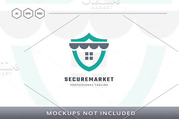 Secure Market Logo in Logo Templates - product preview 3
