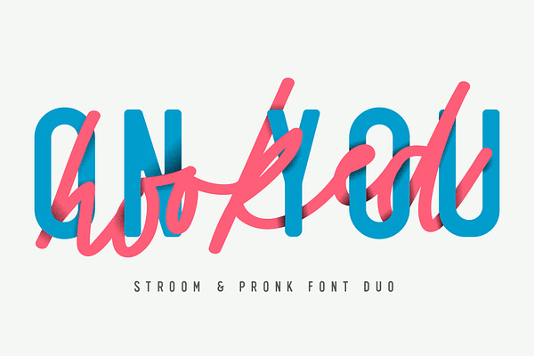 Stroom & Pronk Font Duo