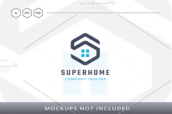 Super Home Letter S Logo in Logo Templates - product preview 3