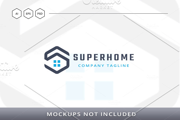 Super Home Letter S Logo in Logo Templates - product preview 4