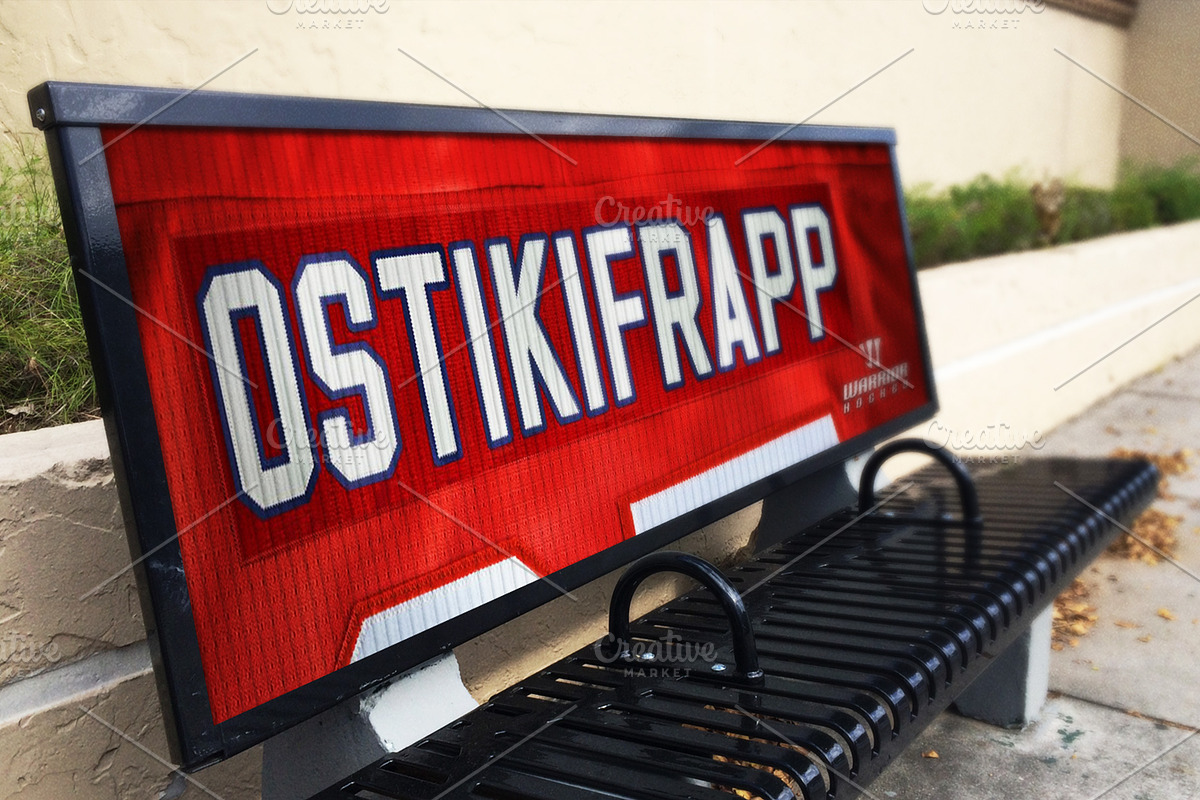 Corrugated Bus Stop Bench Mockup in Print Mockups - product preview 8