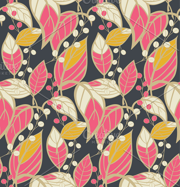 6 floral patterns & 1 Halloween in Patterns - product preview 3