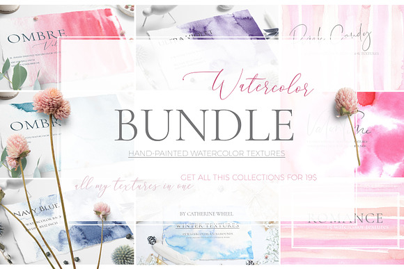 14in1 Watercolor Texture Bundle SALE in Textures - product preview 29
