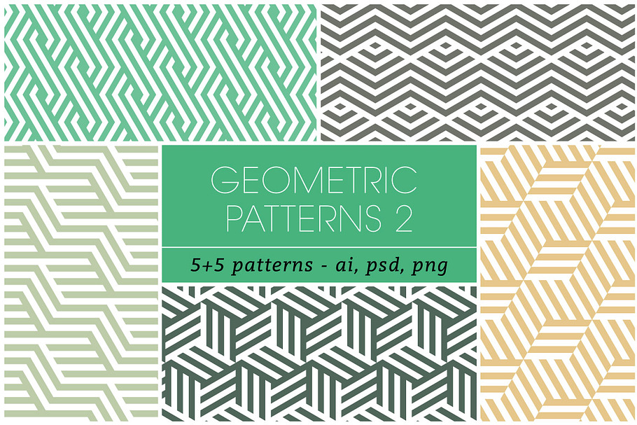 Seamless Geometric Patterns 2 in Patterns - product preview 8