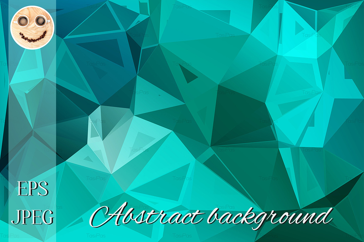 Turquoise green random background in Illustrations - product preview 8
