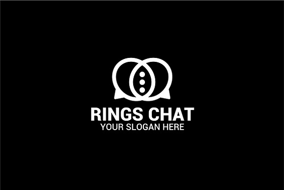 RINGS CHAT in Logo Templates - product preview 2