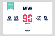 Japan 90 Icons
