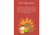 Beer Degustation Poster Vector of