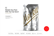 Metallic Doy-Pack With Top Cap Spout