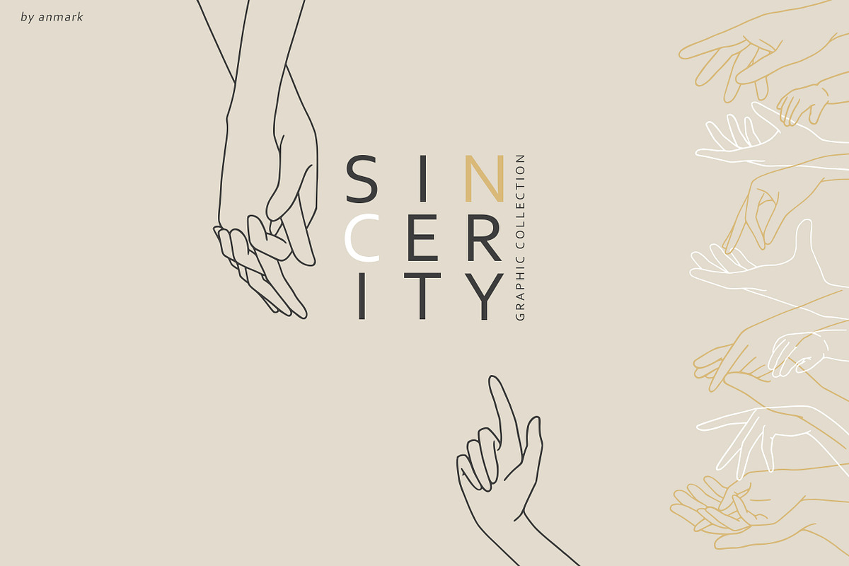 Sincerity. Line Art Hands. UPD! in Objects - product preview 8