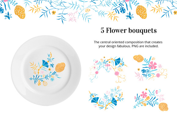 Elegant Middle Ages floral ornament in Illustrations - product preview 4