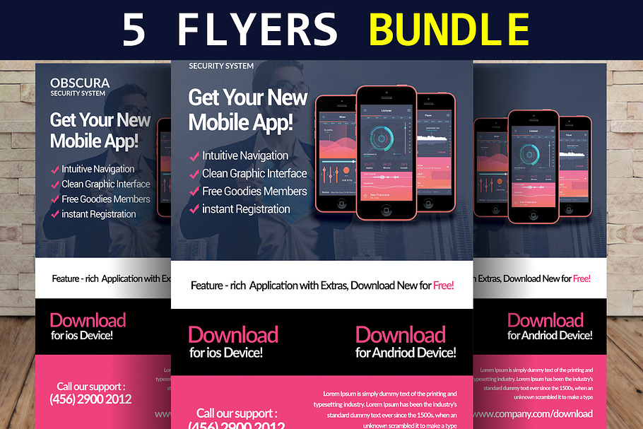 5 Corporate Flyers Bundle Template in Flyer Templates - product preview 8