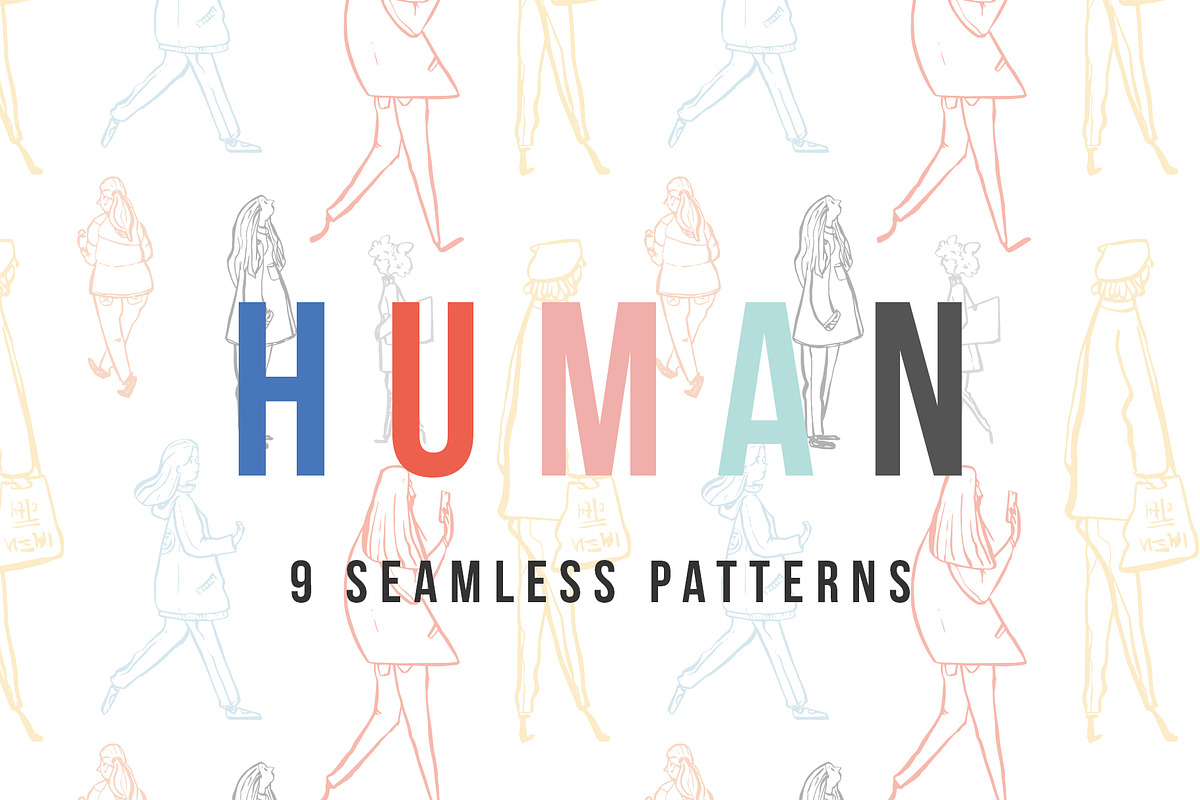 Human Seamless Patterns in Patterns - product preview 8