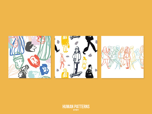 Human Seamless Patterns in Patterns - product preview 1