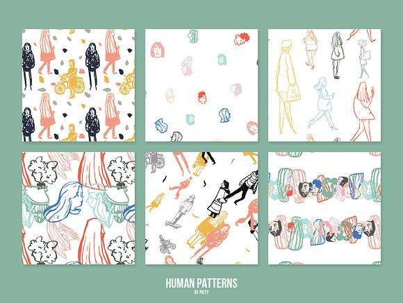 Human Seamless Patterns in Patterns - product preview 2
