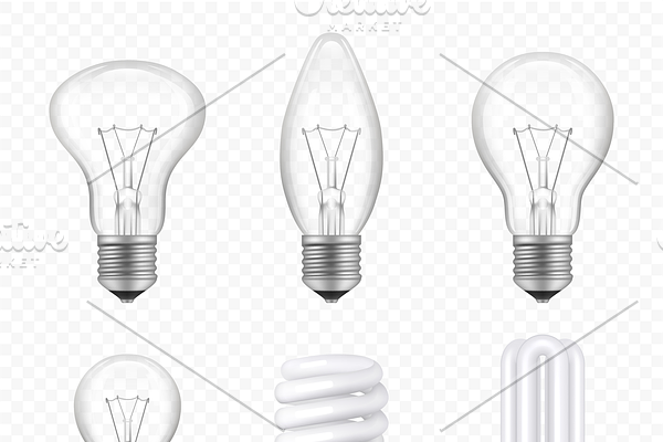 Light bulbs. Transparent halogen eco