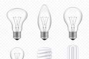 Light bulbs. Transparent halogen eco