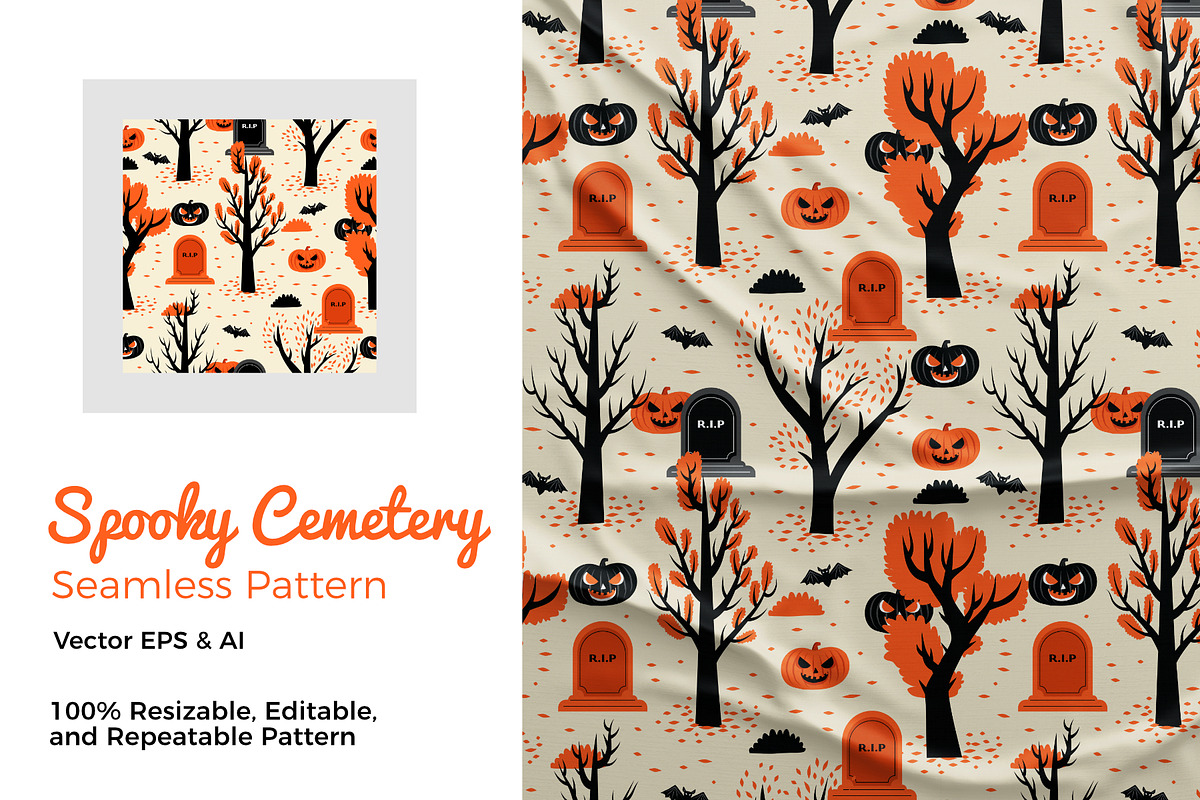 Halloween Tree  Pattern in Patterns - product preview 8