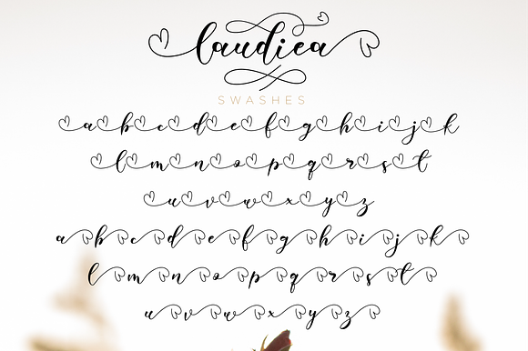 Laudiea // Lovely Script Font in Script Fonts - product preview 7