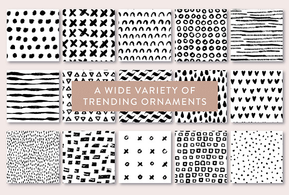 24 Hand Drawn Seamless Patterns in Patterns - product preview 1