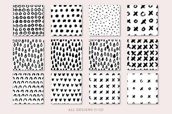 24 Hand Drawn Seamless Patterns in Patterns - product preview 3