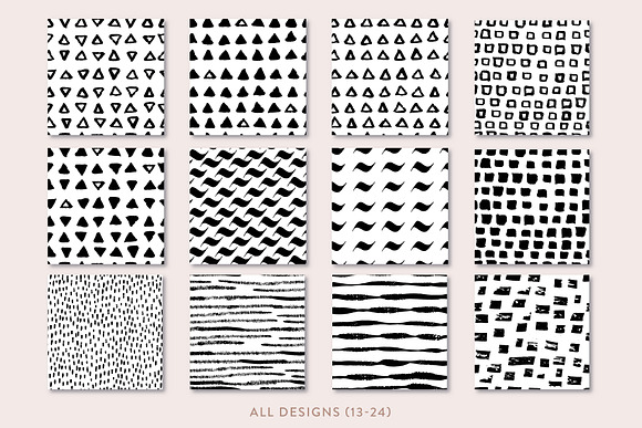 24 Hand Drawn Seamless Patterns in Patterns - product preview 4