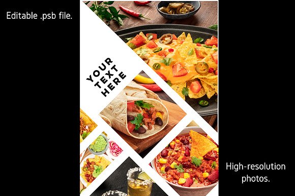 Mexican Food Design Template in Brochure Templates - product preview 2