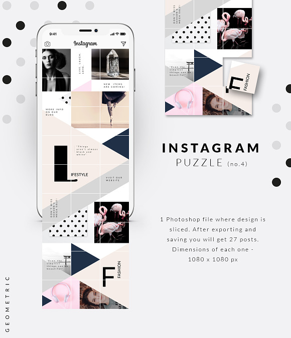 -90%MASSIVE BUNDLE-Instagram puzzles in Instagram Templates - product preview 4