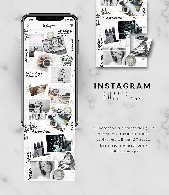 -90%MASSIVE BUNDLE-Instagram puzzles in Instagram Templates - product preview 6