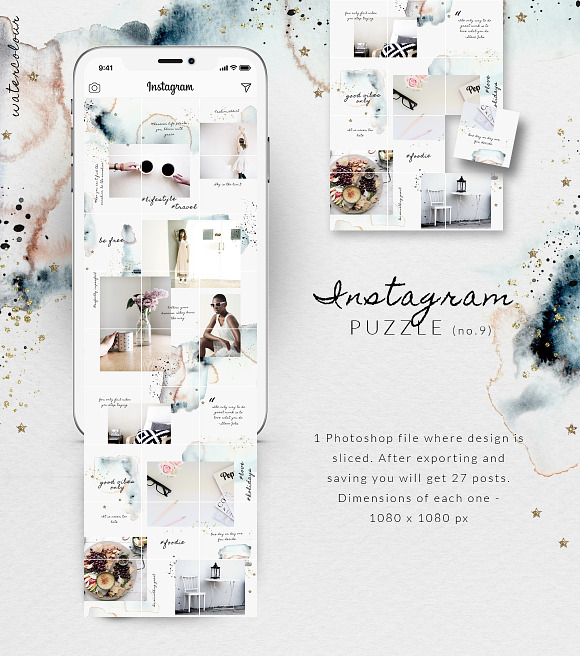 -90%MASSIVE BUNDLE-Instagram puzzles in Instagram Templates - product preview 9