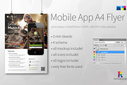 Mobile App A4 Flyer v3