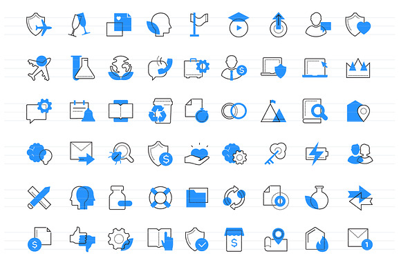 Bundle of Line Design Icons in Safety Icons - product preview 7