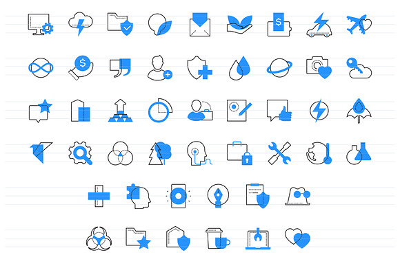 Bundle of Line Design Icons in Safety Icons - product preview 8