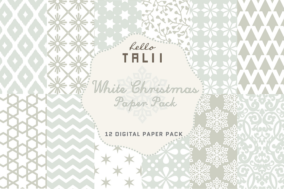 White Christmas Paper Pack