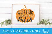 Welcome To Our Patch SVG Cut File