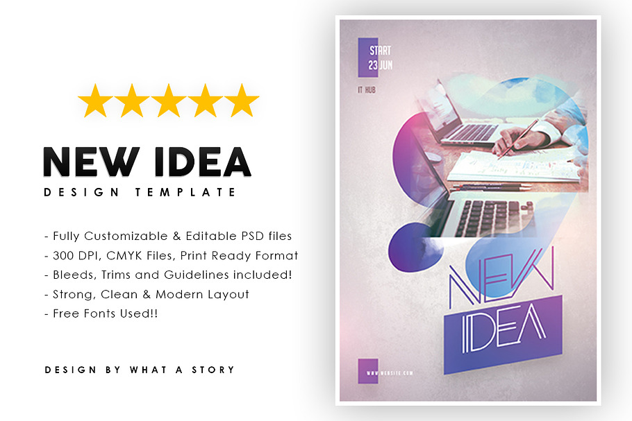 NEW IDEA in Flyer Templates - product preview 8