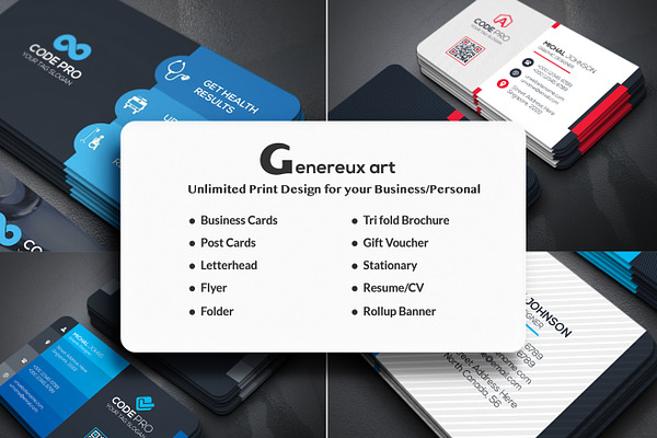 750 Business Cards & Others Bundle