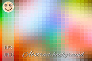 Rainbow colors abstract rounded
