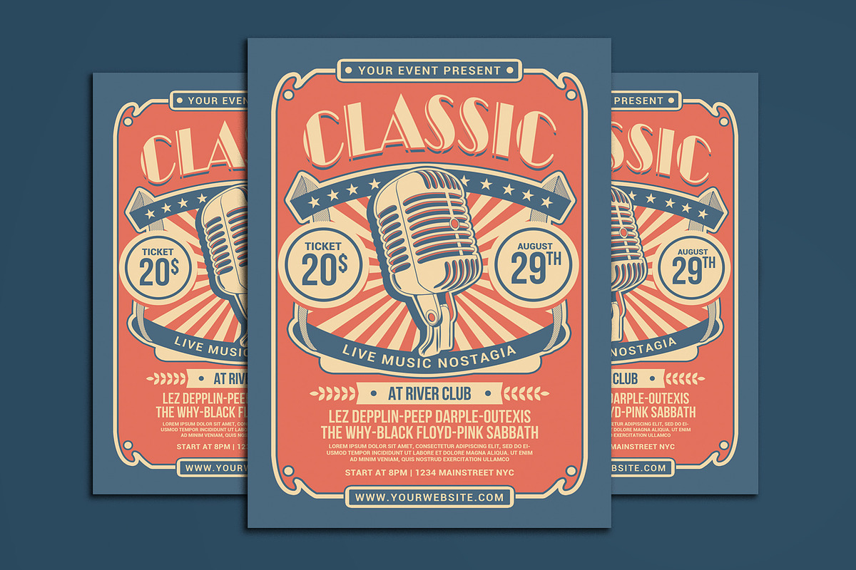 Classic Music Show Flyer in Flyer Templates - product preview 8